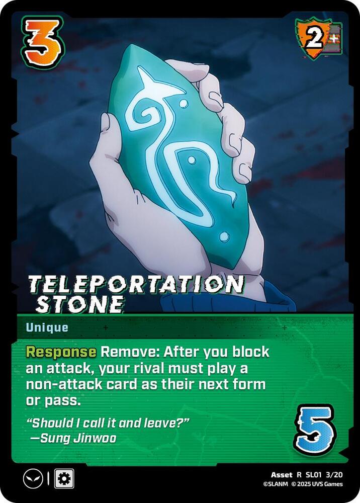 Teleportation Stone, Challenger Series: Solo Leveling SL01 3/20