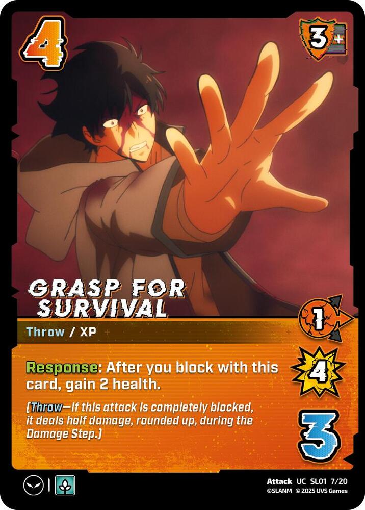 Grasp for Survival, Challenger Series: Solo Leveling SL01 7/20