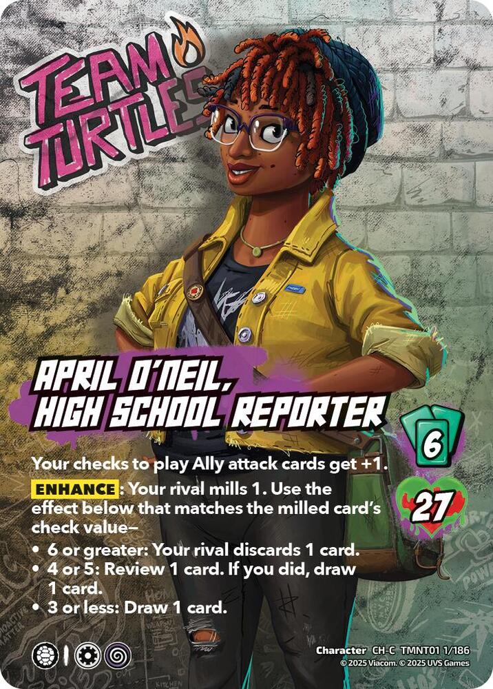 April O'Neil, High School Reporter, Teenage Mutant Ninja Turtles TMNT01 1/186
