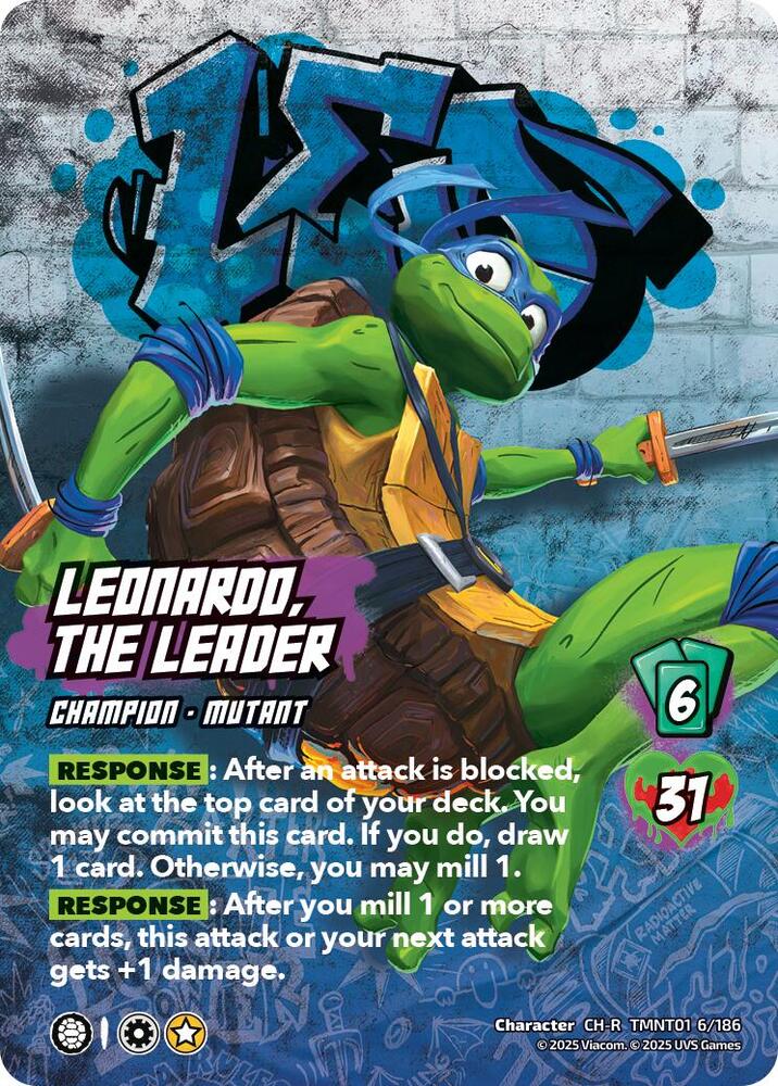 Leonardo, the Leader, Teenage Mutant Ninja Turtles TMNT01 6/186