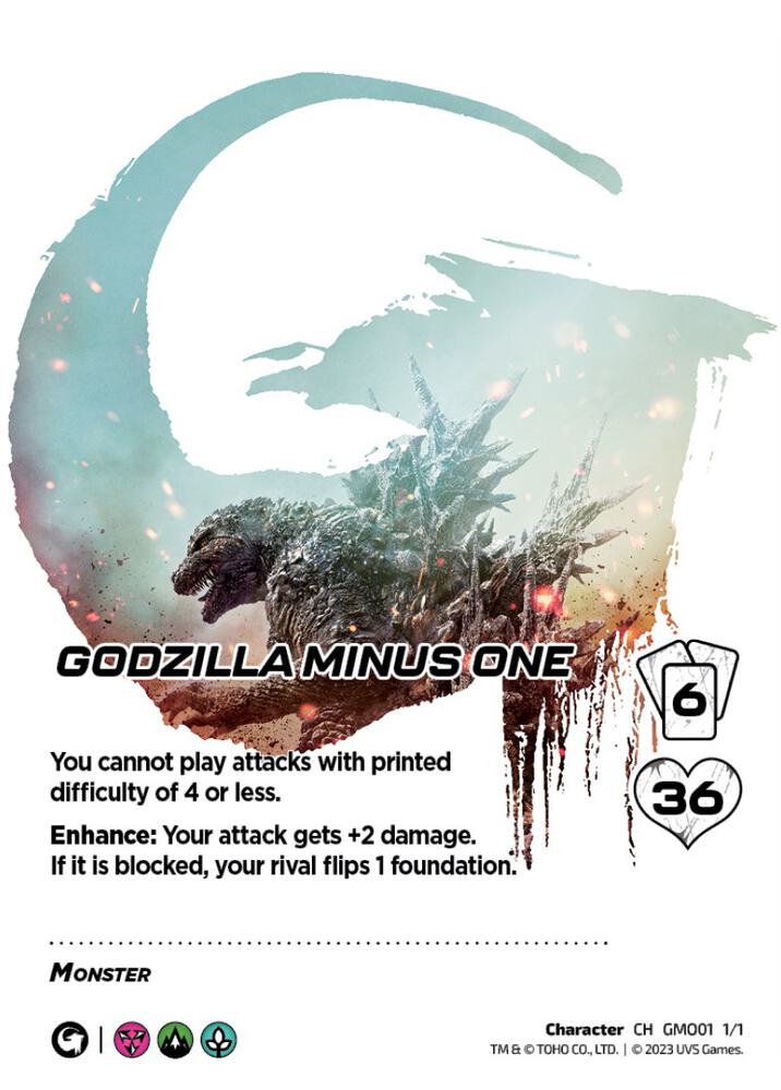 Godzilla Minus One (G Logo), UniVersus Promos GM001 1/1