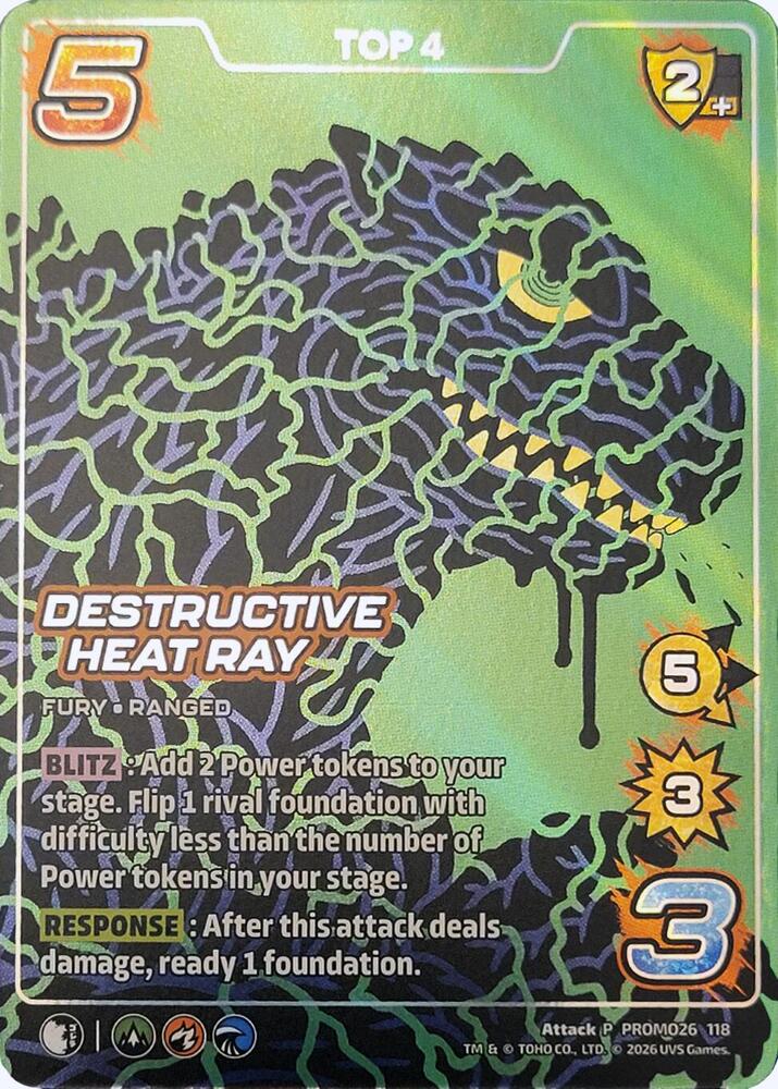 Destructive Heat Ray (Top 4), UniVersus Promos PROMO26 117
