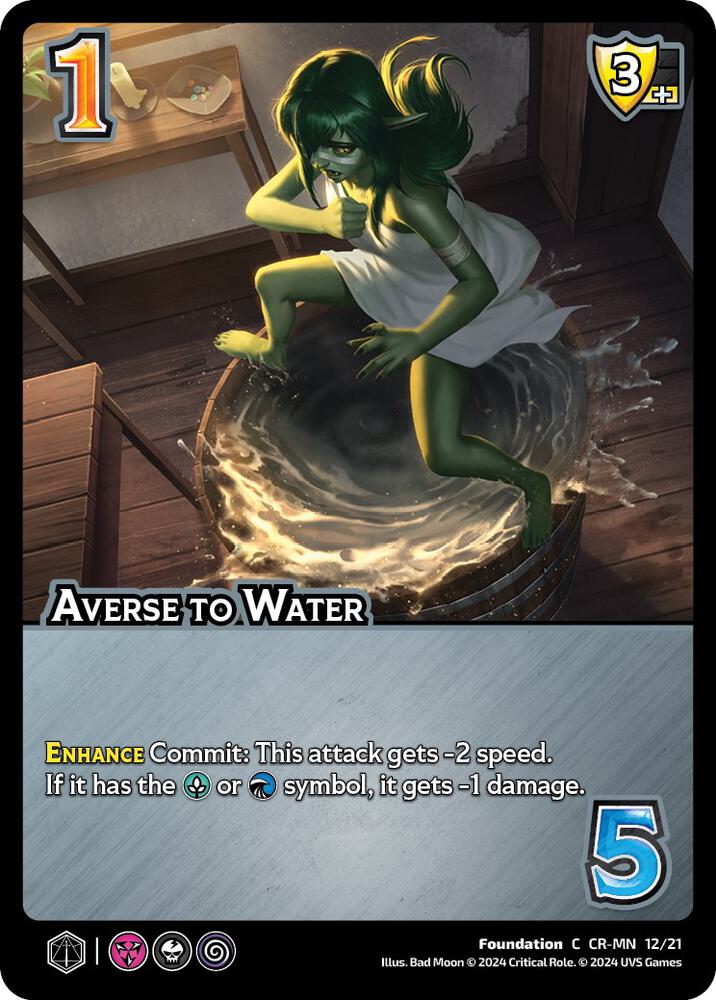Averse to Water, Challenger Series: Vox Machina and Mighty Nein CR-MN 12/21