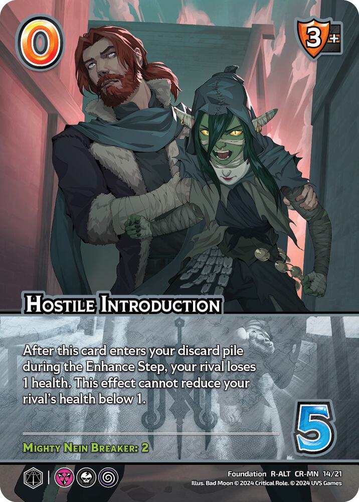 Hostile Introduction (Alternate Art), Challenger Series: Vox Machina and Mighty Nein CR-MN 14/21