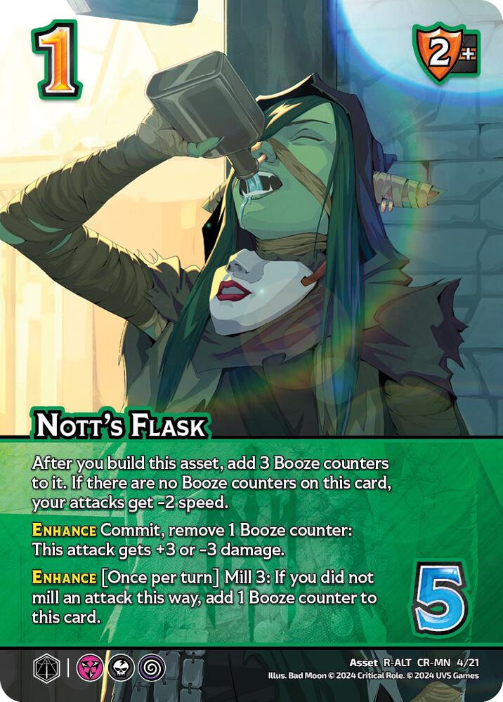 Nott's Flask (Alternate Art), Challenger Series: Vox Machina and Mighty Nein CR-MN 4/21