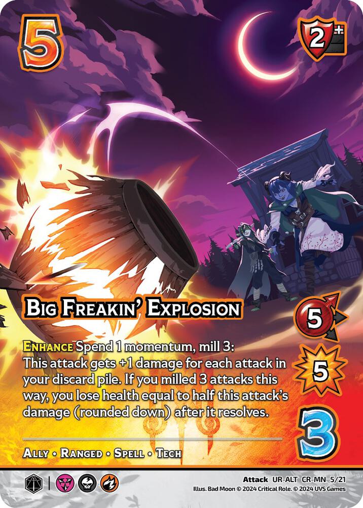 Big Freakin' Explosion (Alternate Art), Challenger Series: Vox Machina and Mighty Nein CR-MN 5/21