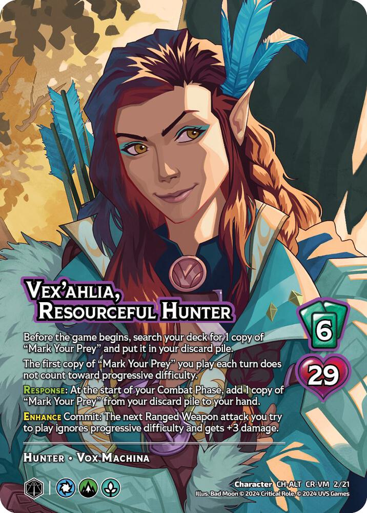 Vex'ahlia, Resourceful Hunter (Alternate Art), Challenger Series: Vox Machina and Mighty Nein CR-VM 2/21
