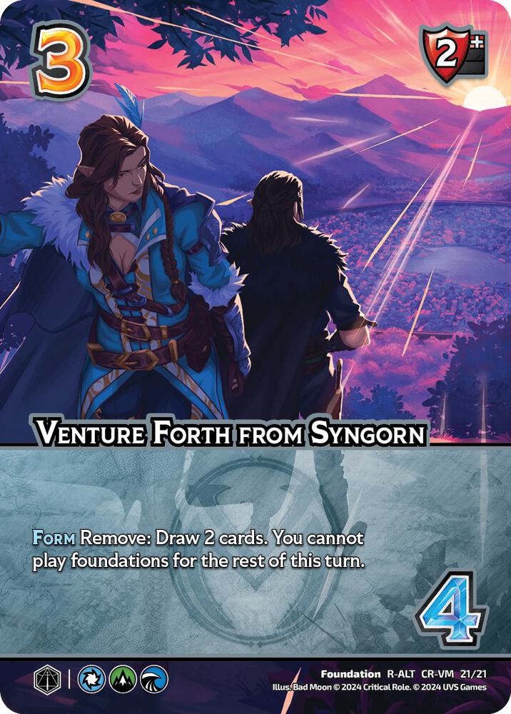 Venture Forth from Syngorn (Alternate Art), Challenger Series: Vox Machina and Mighty Nein CR-VM 21/21