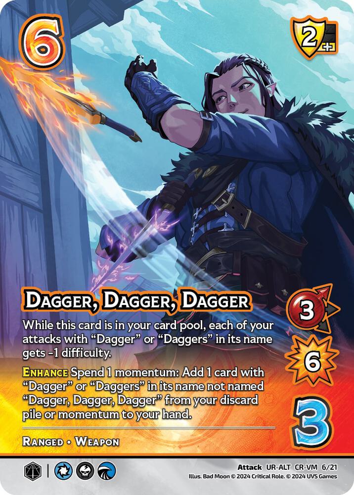 Dagger, Dagger, Dagger (Alternate Art), Challenger Series: Vox Machina and Mighty Nein CR-VM 6/21