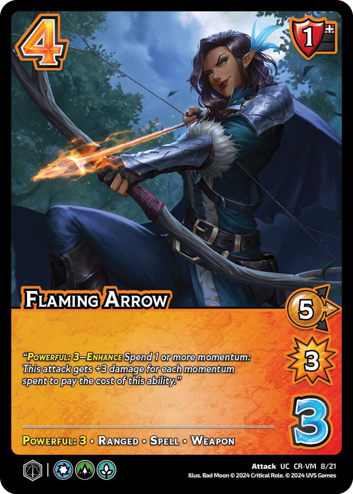 Flaming Arrow, Challenger Series: Vox Machina and Mighty Nein CR-VM 8/21