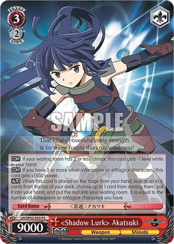 "Shadow Lurk" Akatsuki, LOG HORIZON Power Up Set LH/SP02-E03 PS
