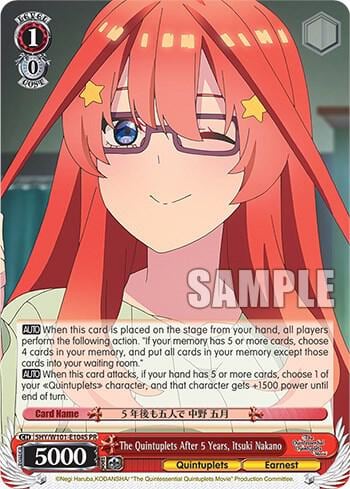 The Quintuplets After 5 Years, Itsuki Nakano (Foil), The Quintessential Quintuplets Movie 5HY/W101-E104S