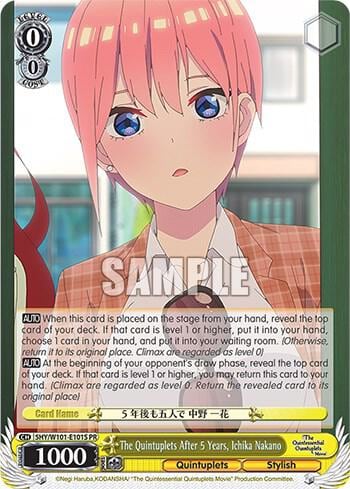 The Quintuplets After 5 Years, Ichika Nakano (Foil), The Quintessential Quintuplets Movie 5HY/W101-E101S
