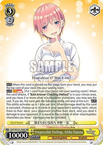 Irrepressible Feelings, Ichika Nakano, The Quintessential Quintuplets Movie 5HY/W101-E002 RR