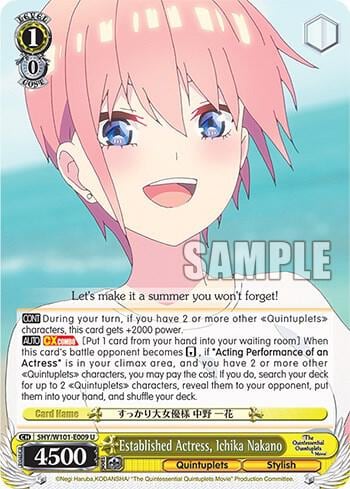 Established Actress, Ichika Nakano, The Quintessential Quintuplets Movie 5HY/W101-E009 U