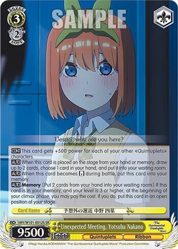 Unexpected Meeting, Yotsuba Nakano (SR), The Quintessential Quintuplets Movie 5HY/W101-E012S SR