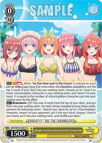 Quintuplets in Swimsuits, Ichika & Nino & Miku & Yotsuba & Itsuki, The Quintessential Quintuplets Movie 5HY/W101-E017 C