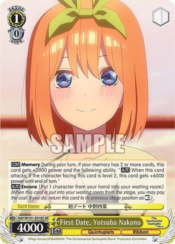 First Date, Yotusba Nakano (SR), The Quintessential Quintuplets Movie 5HY/W101-E018S SR