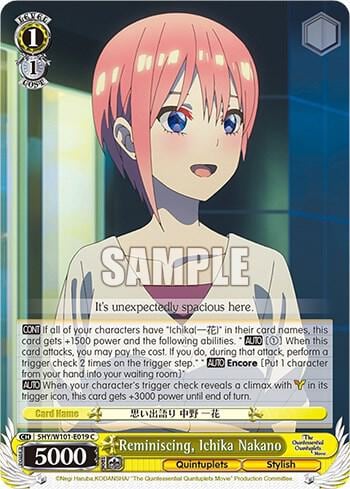 Reminiscing, Ichika Nakano, The Quintessential Quintuplets Movie 5HY/W101-E019 C