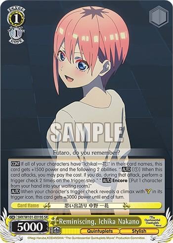 Reminiscing, Ichika Nakano (SR), The Quintessential Quintuplets Movie 5HY/W101-E019S SR