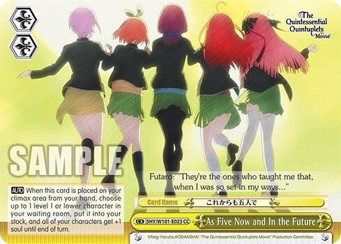 As Five Now and In the Future, The Quintessential Quintuplets Movie 5HY/W101-E023 CC