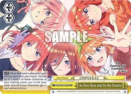 As Five Now and In the Future (RRR), The Quintessential Quintuplets Movie 5HY/W101-E023R RRR