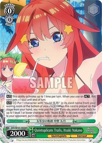 Quintuplicate Trails, Itsuki Nakano, The Quintessential Quintuplets Movie 5HY/W101-E028 R