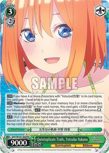 Quintuplicate Trails, Yotsuba Nakano, The Quintessential Quintuplets Movie 5HY/W101-E029 R