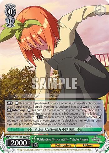 Outstanding Physical Ability, Yotsuba Nakano, The Quintessential Quintuplets Movie 5HY/W101-E030 U