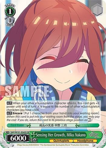 Sensing Her Growth, Miku Nakano (SR), The Quintessential Quintuplets Movie 5HY/W101-E045S SR