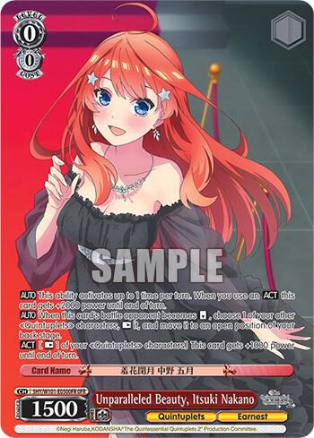 Unparalleled Beauty, Itsuki Nakano (OFR), The Quintessential Quintuplets Movie 5HY/W101-E050OFR OFR