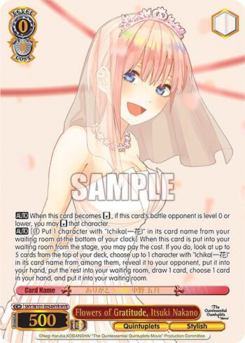 Flowers of Gratitude, Ichika Nakano (HYR), The Quintessential Quintuplets Movie 5HY/W101-E054HYR HYR