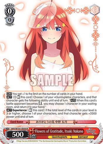Flowers of Gratitude, Itsuki Nakano, The Quintessential Quintuplets Movie 5HY/W101-E055 R
