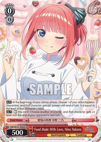 Food Made With Love, Nino Nakano (SR), The Quintessential Quintuplets Movie 5HY/W101-E060S SR