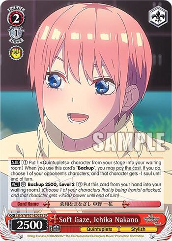 Soft Gaze, Ichika Nakano (SR), The Quintessential Quintuplets Movie 5HY/W101-E063S SR