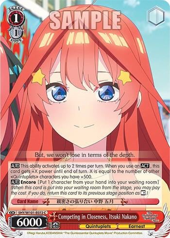 Competing in Closeness, Itsuki Nakano, The Quintessential Quintuplets Movie 5HY/W101-E072 C