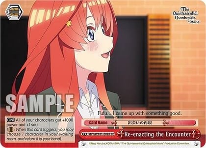 Re-enacting the Encounter, The Quintessential Quintuplets Movie 5HY/W101-E076 CC