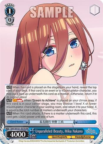 Unparalleled Beauty, Miku Nakano, The Quintessential Quintuplets Movie 5HY/W101-E078 RR