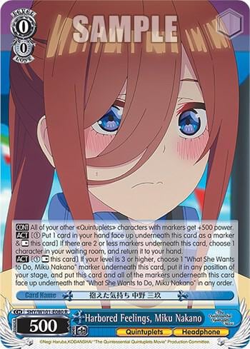 Harbored Feelings, Miku Nakano, The Quintessential Quintuplets Movie 5HY/W101-E080 R