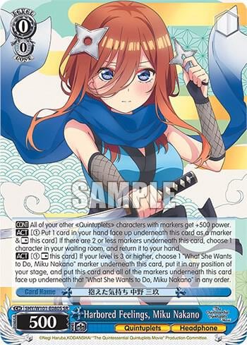 Harbored Feelings, Miku Nakano (SR), The Quintessential Quintuplets Movie 5HY/W101-E080S SR