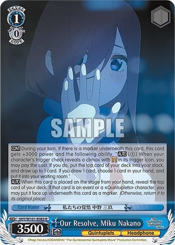 Our Resolve, Miku Nakano, The Quintessential Quintuplets Movie 5HY/W101-E083 R
