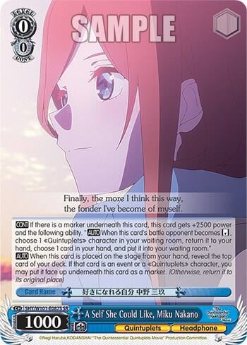 A Self She Could Like, Miku Nakano (SR), The Quintessential Quintuplets Movie 5HY/W101-E087S SR