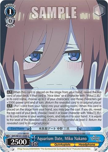 Aquarium Date, Miku Nakano, The Quintessential Quintuplets Movie 5HY/W101-E088 U