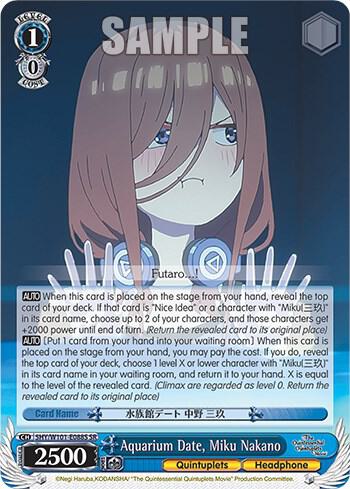 Aquarium Date, Miku Nakano (SR), The Quintessential Quintuplets Movie 5HY/W101-E088S SR