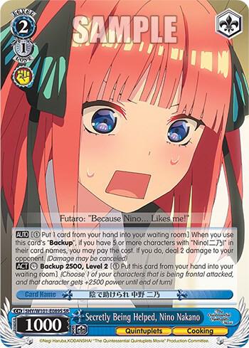 Secretly Being Helped, Nino Nakano (SR), The Quintessential Quintuplets Movie 5HY/W101-E089S SR