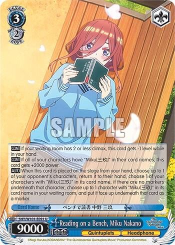 Reading on a Bench, Miku Nakano, The Quintessential Quintuplets Movie 5HY/W101-E091 U