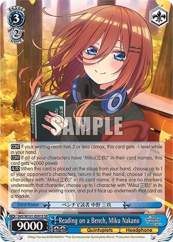 Reading on a Bench, Miku Nakano (SR), The Quintessential Quintuplets Movie 5HY/W101-E091S SR