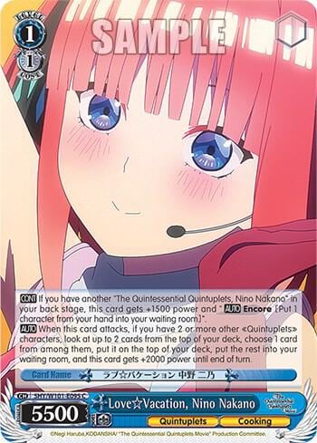 Love Vacation, Nino Nakano, The Quintessential Quintuplets Movie 5HY/W101-E095 C