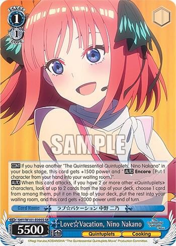 Love Vacation, Nino Nakano (SR), The Quintessential Quintuplets Movie 5HY/W101-E095S SR
