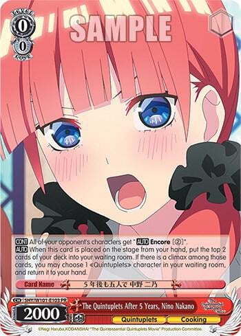 The Quintuplets After 5 Years, Nino Nakano, The Quintessential Quintuplets Movie 5HY/W101-E103